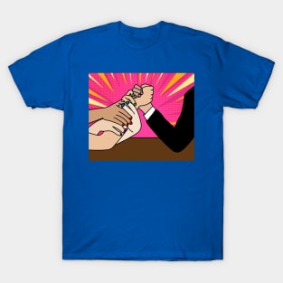 Funny Colorful Arm Wrestling T-Shirt